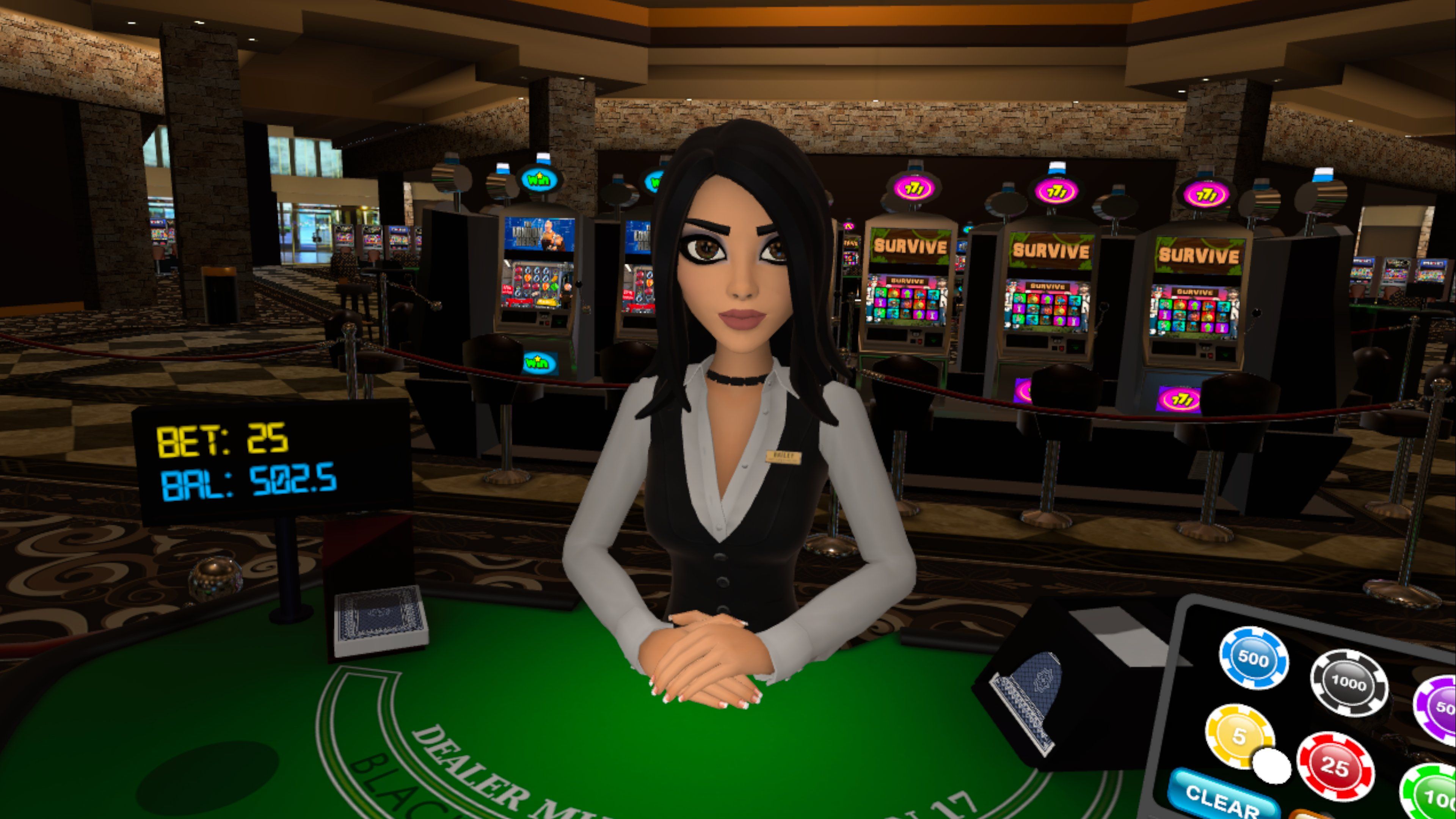 Blackjack Bailey VR - Casino atmosphere