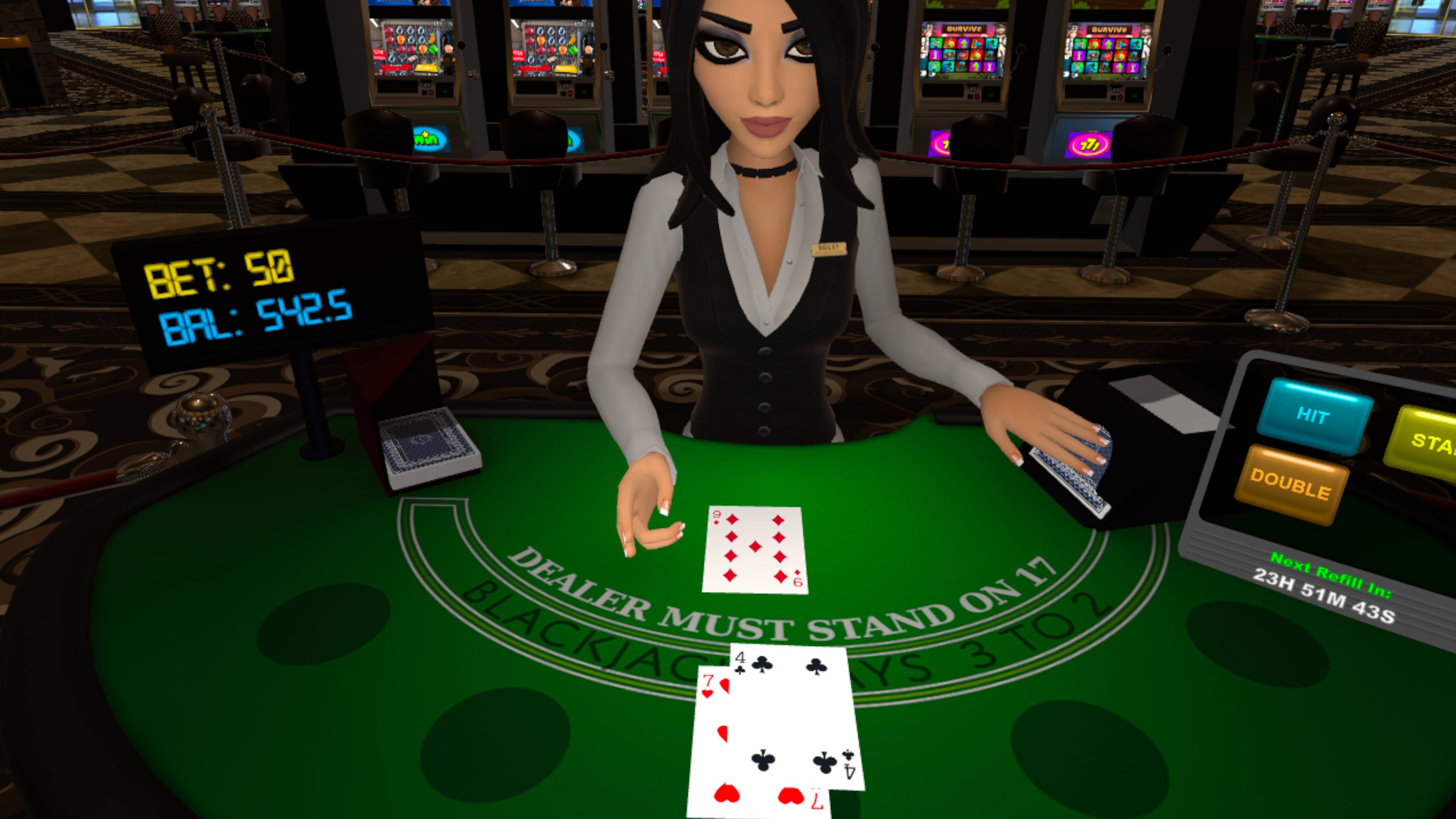 Blackjack Bailey VR - Interactive dealer